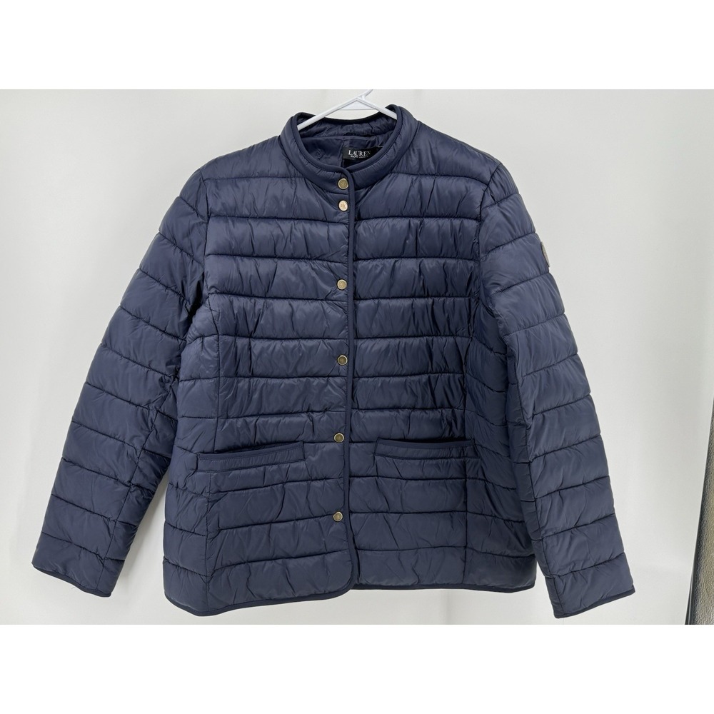 Lauren Ralph Lauren Women Puffer Jacket DK Navy Sz XL NWT